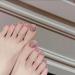 Decorative nail patch micro-crushing drill toenail patch fake nails patch wearing nail patch finished nail patch 24 toenail patch.