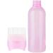Hair Oil Applicator Bottle - 1/3 Root Comb Applicator Bottle | Hair Dye Brush Bottle | Dyeing Shampoo Bottle Oil Comb Hair Tool Applicator Brush Bottle | Hair Colouring Dye Scalp Treat-ment Hair To Pink - Buy Online on GoSupps.com
