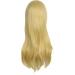 MapofBeauty 28 Gold Long Curly Hair Cosplay Wig with Side Bangs - 70cm Women's Wig - Buy Online on GoSupps.com