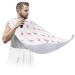 Beard Bib Apron Beard Bib Hair Catcher for Men Shaving and Trimming Non-Stick Waterproof Beard Cape Grooming Cloth Flamingo Pattern