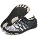 Mens Womens Water Sport Shoes Barefoot Quick-Dry Aqua Socks for Beach Swim Surf Yoga Exercise 8.5 Women/7.5 Men Greyblack239