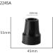 MCAORI Walking Stick Tip Pads End Rubber Caps Walking Cane Replaceable Tip Caps Hiking Stick Protectors Cover for Anti-Skid Tip - Buy Online on GoSupps.com