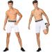 EARGFM Men's Athletic Compression Shorts 3 Pack - Running Workout Underwear with Pockets, Cool Dry Spandex Baselayer - White, Small - Buy Online on GoSupps.com
