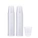 100 Pack 3 oz. Clear Plastic Cups, Small Disposable Bathroom, Mouthwash Polypropylene Cups 100 - Clear 3.0 ounces