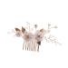 Didiseaon 1pc Flower Comb Bride Headdress Floral Hair Comb Bride Hair Accessory Bride Hair Comb Wedding Hair Comb Hair Combs Flower Insert Comb Wedding Hair Accessory Rhinestone Hair Comb