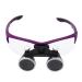 2.5X Lighted Head Mount Magnifier Adjustable Head Magnifying Glasses Professional Jewelers Loupe Magnifying Glasses for Electronics Crafts Jewelry Repair Purple(#2) Small Gift