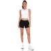 HeyNuts Stride Women's Running Shorts | Mid-Waisted Athletic Shorts with Side Pocket | Workout Shorts with Liner | 4 Inseam | Black - Buy Online on GoSupps.com