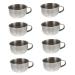 FRCOLOR 8 STK Rest of razor-soap mixing bowl made of stainless steel salon-tool shaving foam stable shaving container made of stainless steel bubbling vessel just shave fries