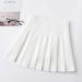 High Waisted Pleated Mini Skirt for Girls/Women - White, Small - Buy Online on GoSupps.com