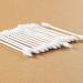 300 PCS White Spiral Lace Wooden Tube Cotton Swabs - Antibacterial & Sterile Cleaning Sticks for Eyes Ears & Makeup - Buy Online on GoSupps.com
