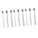 minkissy 9 pieces nylon toothbrushes hard hair toothbrushes tooth cleaning oral care