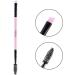 Impora London Pink Duo Eyebrow Brush & Spoolie for Precise Brow Lining and Shaping - Ideal for Brows and Lashes - Buy Online on GoSupps.com