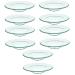 GANAZONO 10 STK fragrant wax-melting waxing plants Oil burner shell clear wax melting tray Round candles Wax melting bowl wax melting shell heating glass aromatic 12x12cmx5pcs transparentx5stk