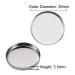 20 Pieces Empty Round Metal Tin Palette Pans for Cosmetic Eyeshadow Magnetic Makeup Palette 36mm Diameter Perfect for DIY Beauty Projects - Buy Online on GoSupps.com
