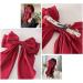 Thick Hair Clips Barrette Hairpin Silky Grosgrain Ribbon Hair Bow Tie Large Hair Clip Red Hair Accessories (Red) burgundy - Buy Online on GoSupps.com