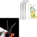 10PCS Metal Straw Stainless Steel Straws 0.2 * 8.4Inch Straws Drinking Reusable Smoothie Straws Reusable with 7.9Inch Cleaning Brush(4 Straight 4 Bent 2 Brush) - Buy Online on GoSupps.com