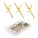 60pcs Picture Hangers, 20lbs Assorted One Step Hangers, Iron Alloy Nail Hooks, Professional Plaster Picture Hanging Kit on Wooden/Drywall Hanging Hardware for Clock,Mirror,Jewelry Golden