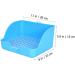 COLLBATH Box Rabbit Training Potty Chinchilla Toilet Trainer Potty Pet Pan Gerbil Toilet Rabbit Potty Plastic 28x23cm Blue - Buy Online on GoSupps.com