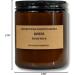 Coconut Wax Scented Candle with Wood Wick - Paraffin Free Long Lasting & Smoke Free - Essential Oils - 8 Oz. Roses - Buy Online on GoSupps.com
