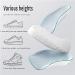 Buy 2 Pairs of Orthopedic High Pads 1.0 - Arch Support Height Increase Insoles for Men | Invisible Shock Absorption Heel Inserts (3.5cm) - Available in White/Black - Buy Online on GoSupps.com