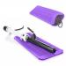 Heat Resistant Silicone Mat Pouch for Hair Straightener Flat Iron Curling Iron Hot Hair Tools for Home and Travel Purple