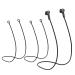 Earplugs Connector Cord 2 Pieces Flexible Silicone Earplug Lanyard Safety Cord for Earplugs with Removable Tips Keep Your Earplugs Safe (No Earplugs)
