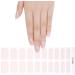 NOOVES NAILS Premium Pre-Cured Gel Nail Sheets - Lovely Pink | White | Semi Cured Gel Nail Strips | Semi Permanent Gel Nail Stickers | Gel Nail Stickers - Buy Online on GoSupps.com
