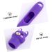 Mikikit 4-Part Pencil Case with Animal Pins - Soft Purple Sleeve & Shell Pink Holder Cute Silicone Pen Included | International Shipping - Buy Online on GoSupps.com