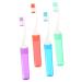 Beaupretty 4 pieces of toothbrush with soft bristles portable toothbrush outdoor toothbrush wear -resistant toothbrush portable travel toothbrush camping travel toothbrush