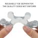 LIUJZZJ Silicone Toe Separator - Pedicure Toe Correction & Hallux Valgus Splint for Ball Protection | Transparent & Comfortable - Buy Online on GoSupps.com