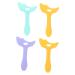 Pochoirs pour Eye-liner et Fards Paupi res en Silicone 4 Pi ces Multifonctions pour Maquillage des Yeux Femme Usage Quotidien Couleur Al atoire Style Al atoire