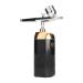 Akozon Oxygen Facial Rejuvenation Kit: Cordless Handheld Airbrush Sprayer with USB Charging for Deep Skin Hydration Cake Decorating and Versatile Artistic Applications (Black)