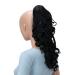 CAISHA 16" Hairpiece Ponytail Extension Butterfly Clip Voluminous Wavy Black H63 black #1 H63