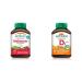 Jamieson Melatonin 5 mg Extra Strength - Chocolate Mint Flavour Fast Dissolving Tablets 100 Count (Pack of 1) & Chewable Vitamin D3 1 000 IU - Natural Tangy Orange 100 Count (Pack of 1)