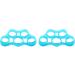 Finger Exerciser Skin Friendly 2Pcs Soft Silicone Finger Trainer Light Portable High Flexibility for Family (Lake Blue 8.8LB) - Buy Online on GoSupps.com