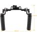 CAMVATE 15mm Rod Shoulder Mount Rig with Soft Rubber Grip for DSLR - Black (M6 Thread 31.8mm) - Buy Online on GoSupps.com