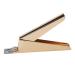 False Nail Clippers U-Shaped Easy Operation Stainless Steel False Nail Clippers High Strength Lightweight for Home and Salon Use (Gold)
