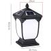 Retro Solar Post Light Outdoor Lighting Aluminum Fence Bollard Column Lamp Courtyard Stigma Light Garden Exterior Pillar Lamp - Buy Online on GoSupps.com