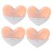 Mobestech 4 pieces eyebrow trimmer shaver razor eyebrow razor in heart shape eyebrows Razor tools for eyebrow care stainless steel Miss Beauty tools ABS-Harz