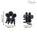 Parcelona French Belle Fleur Small 1 1/2 Celluloid Hair Claw - No Slip Grip, Strong Hold, Made in France (Solid Black) - Buy Online on GoSupps.com