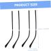 IPLUSMILE Replacement Glasses Legs - 8 Pairs DIY Temple Arm Metal Spare Parts for Men & Women - Thin Black Brackets (14x3cm 4pcs) - Buy Online on GoSupps.com