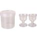 Transparent Plastic Eye Wash Cups Set of 2 | Gentle Eye Cleansing | Eye-Shaped Rim for Comfort | Snug Fit Design - Buy Online on GoSupps.com