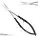 Facial Hair Scissors-Eyebrow Trimmer-Grooming Scissors for Eyebrow Shaping Ear Nose Nostril Hair & Moustache (Black Straight)