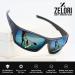 Zelori Polarized Floating Fishing Sunglasses | Unsinkable TPX Frame | UV400 for Watersports & Kayaking - Black/Blue Blue - Buy Online on GoSupps.com