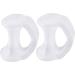 Pomobie Dry Feet Skin Remover Toe Straightener Pinky Toe Spacers Gel Spreader - Bunion Corrector & Relief Spa Socks (Clear, One Size) - Buy Online on GoSupps.com