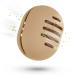 Fauxomor make-up sponge holder-breathable on three sides silicone beauty blender travel bag for all sizes of make-up sponge sustainable portable cosmetics tool Khaki B 1 piece (1 Pack) B-khaki (5 line)