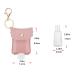 XUANCAOMAO 4 Sets 30ML Leather Travel Bottle Keychain Holder - Portable Empty Leakproof Squeeze Bottles for Hand Sanitizer - 4 Colors - Buy Online on GoSupps.com