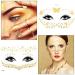 20 Sheets Face Metallic Temporary Tattoo Stickers - Gold Transfer Freckle Stickers for Women, Girls, Halloween Makeup, Dancer Costume Parties - Buy Online on GoSupps.com
