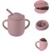 Linshuma Silicone Baby Cup - Toddler Straw Sippy Cup - Kids Trainer Cup | 150ML Coffee - Buy Online on GoSupps.com