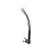 Cressi Foldable Adult Dry Snorkel for Scuba Diving, Snorkeling - Alpha Ultra Dry Made in Italy Black/Black/Black